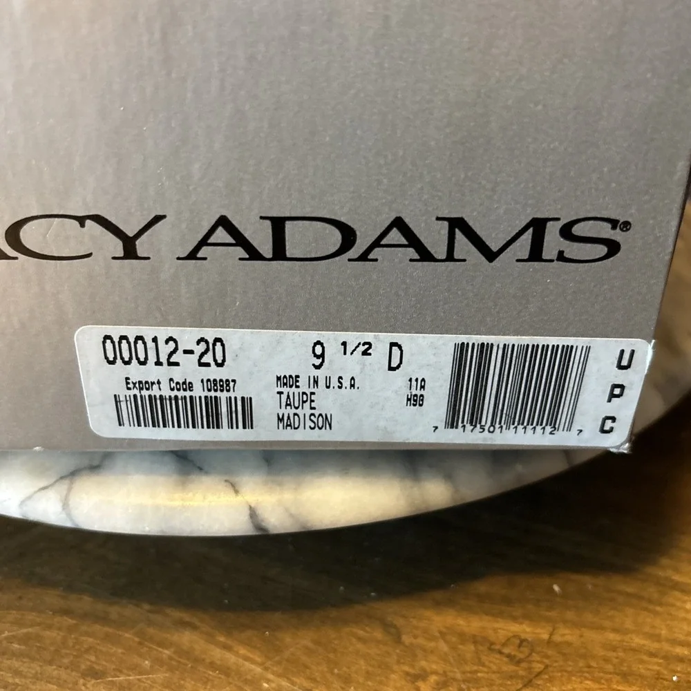 VTG Stacy Adams Madison Men's‎ Oxford Cap Toe Gray Dress Shoes Sz 9.5 D